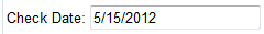 3. Check Date