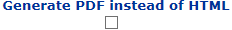 3. Report Output Option