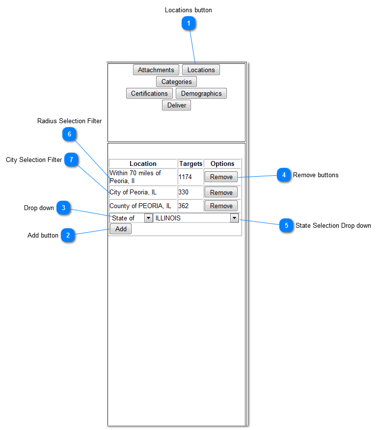 How to Set Target Location Filters