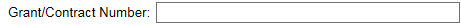 18. Grant/Contract Number