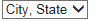 5. City, State Selection Option