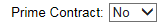 13. Prime Contract Indicator