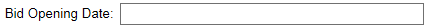 16. Contract Bid Opening Date