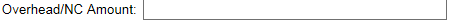 19. Overhead/NC Amount