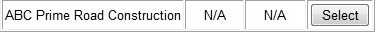 3. Select Contractor button