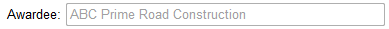 19. Contract Awardee Name