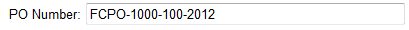 6. PO Number