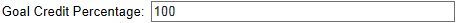 16. Goal Credit Percentage