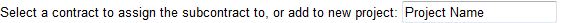 1. New Project Name to be Created