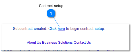 First Contract Setup from Incoming Contract 